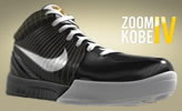 Nike Zoom Kobe IV 4 Black and White Edition Picture 01
