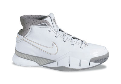 Kobe Bryant Shoes  Kids on Kobe Bryant Nike Air Zoom Kobe I White And Grey