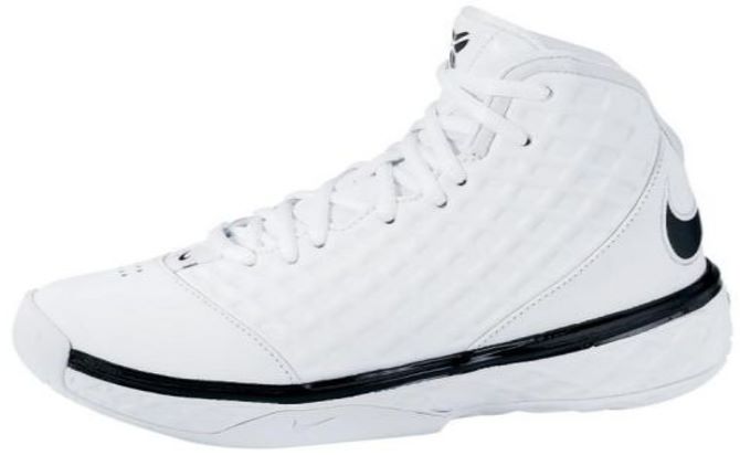 Kobe Bryant Nike Zoom Kobe III (3), White Edition with colors white and black