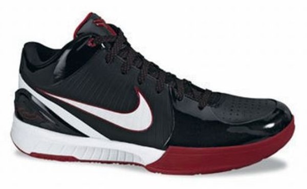 Kobe Bryant Nike Zoom Kobe IV (4), with colors black, white and red