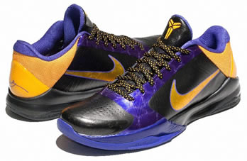 Kobe Bryant Signature Shoes Nike Zoom Kobe V (5) for the  2009-10 NBA Season