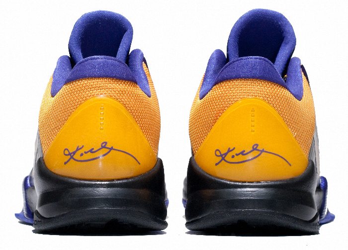 Kobe Bryant Nike Zoom Kobe V (5), Lakers Away Edition with colors black, purple and gold. Picture 05
