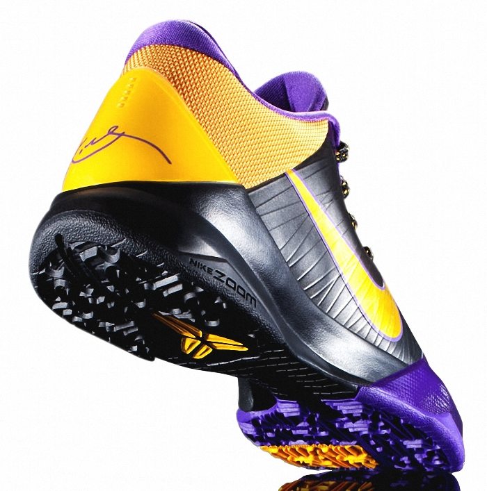 Kobe Bryant Nike Zoom Kobe V (5), Lakers Away Edition with colors black, purple and gold. Picture 34