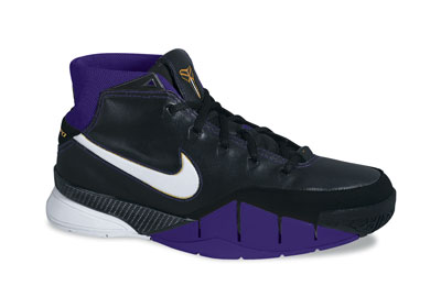 Kobe Bryant Nike Air Zoom Kobe I black, purple and white